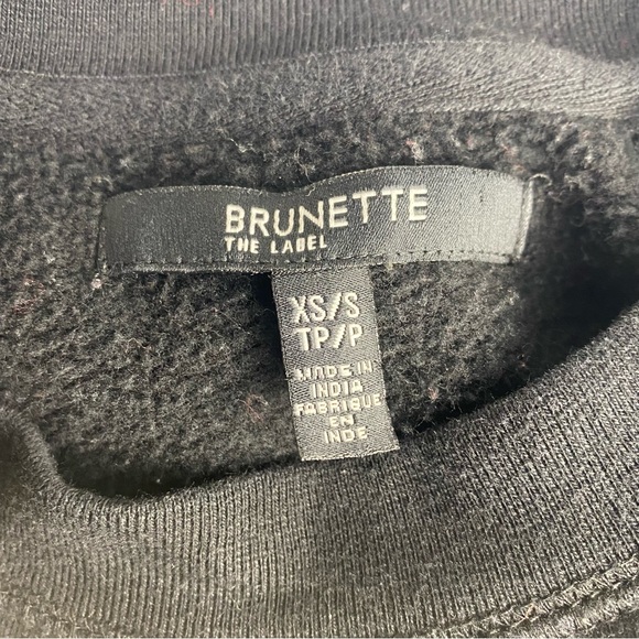 Brunette the Label Fries Before Guys Crew Pullover Sweatshirt - Size XS - Picture 4 of 5